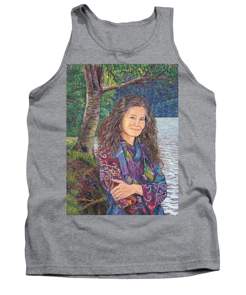 Birdseye Art Studio Tank Top featuring the painting The Color Violet by Nick Payne