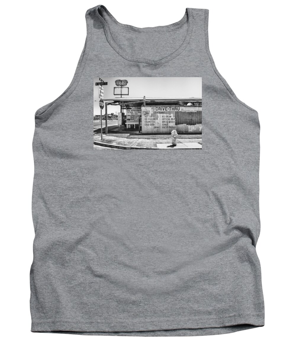 Black And White Tank Top featuring the photograph The Dairy by Robin Mayoff