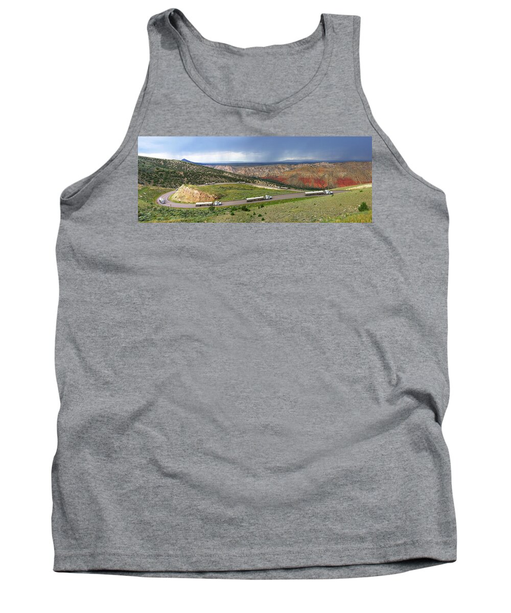Convoy Tank Top featuring the photograph The Department of Redundancy Department by David Andersen