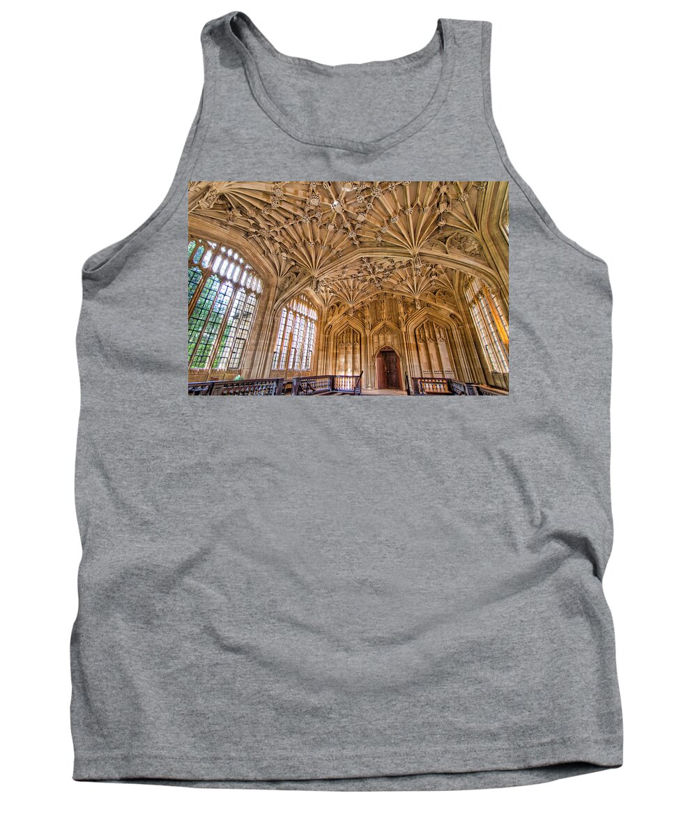 Europ Tank Top featuring the photograph The Divinity School at the Bodleian Library by Tim Stanley