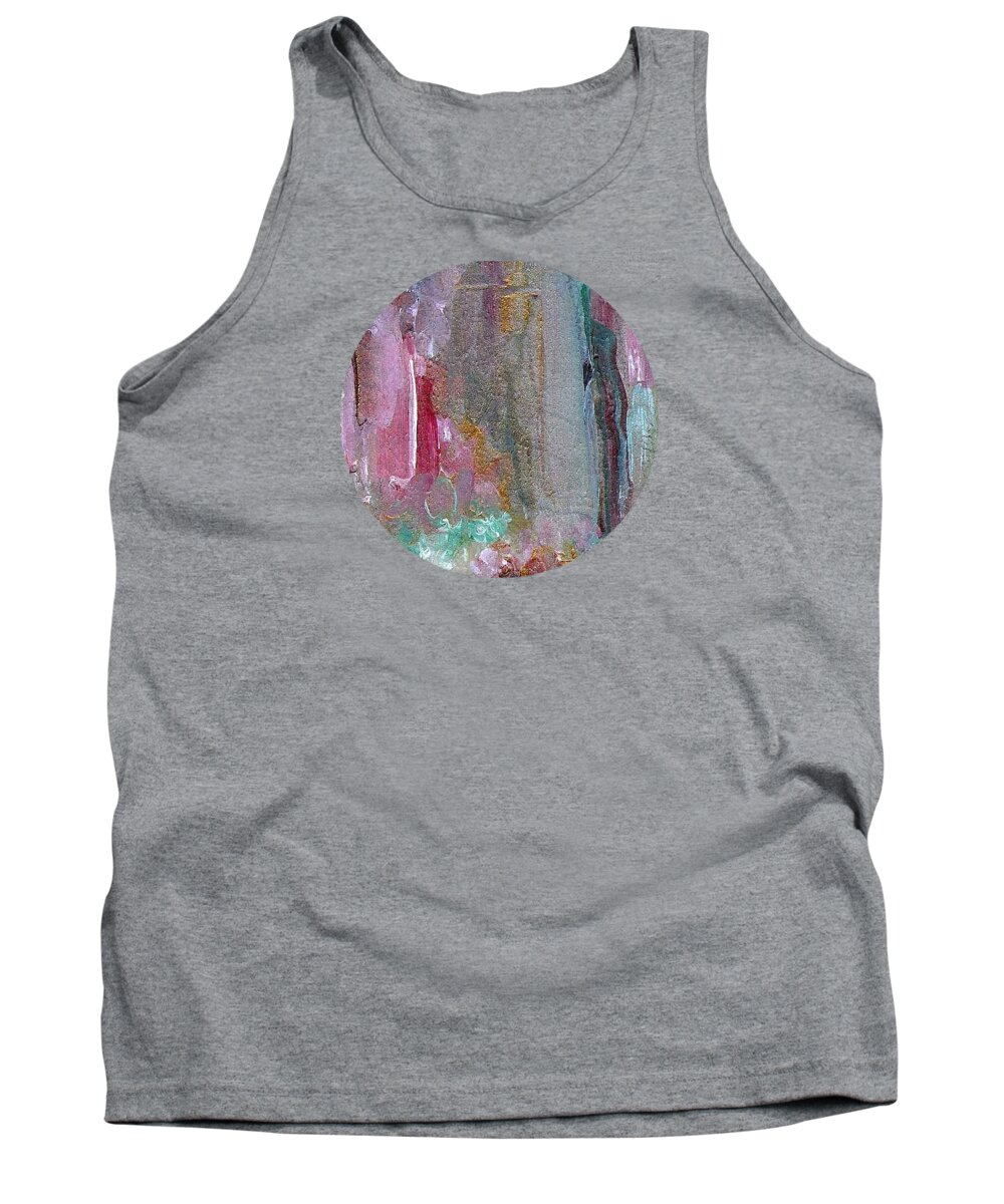 Abstract Tank Top featuring the painting The Entrance by Mary Wolf