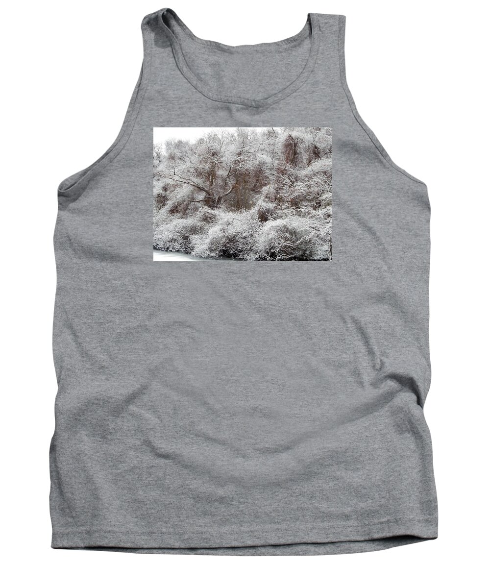 Snow Tank Top featuring the photograph The Forest Hush by Lynda Lehmann