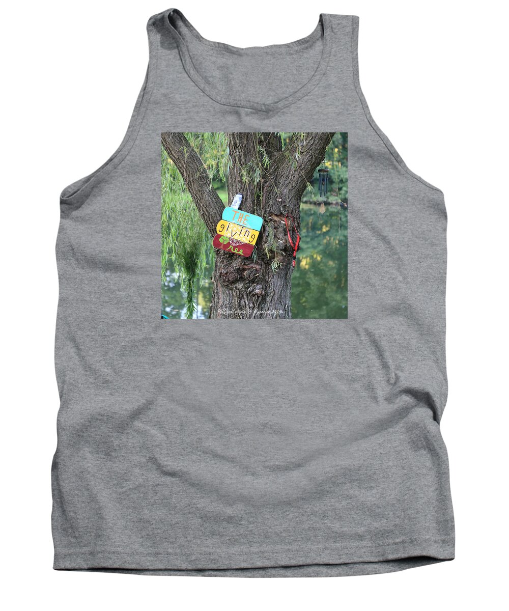 Hyperion Music And Arts Festival Tank Top featuring the photograph The Giving Tree by PJQandFriends Photography