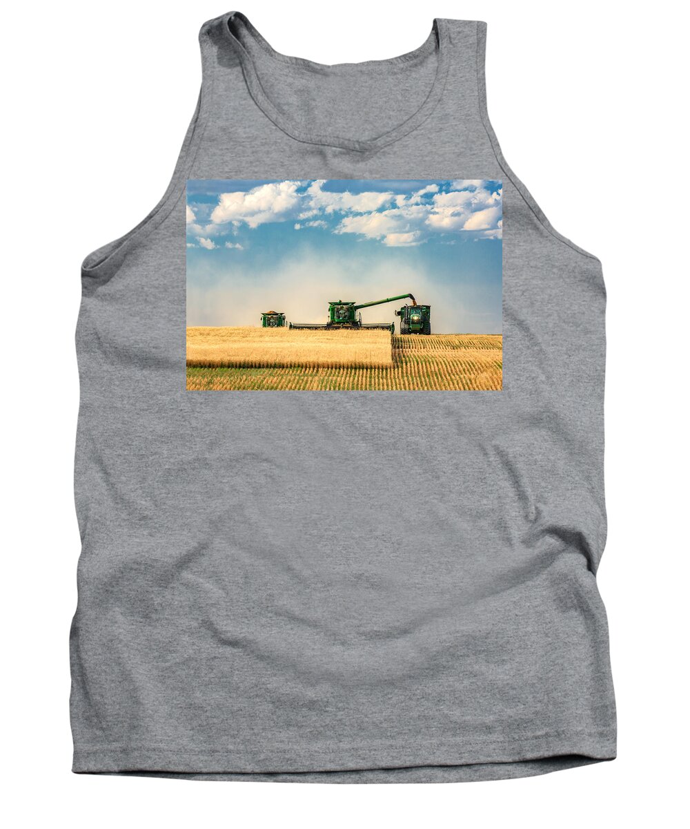 Ombine Tank Top featuring the photograph The Green Machines by Todd Klassy