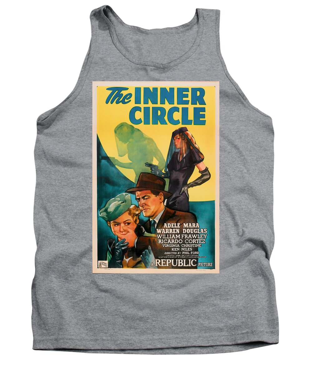 Movie Tank Top featuring the mixed media The Inner Circle 1946 by Mountain Dreams
