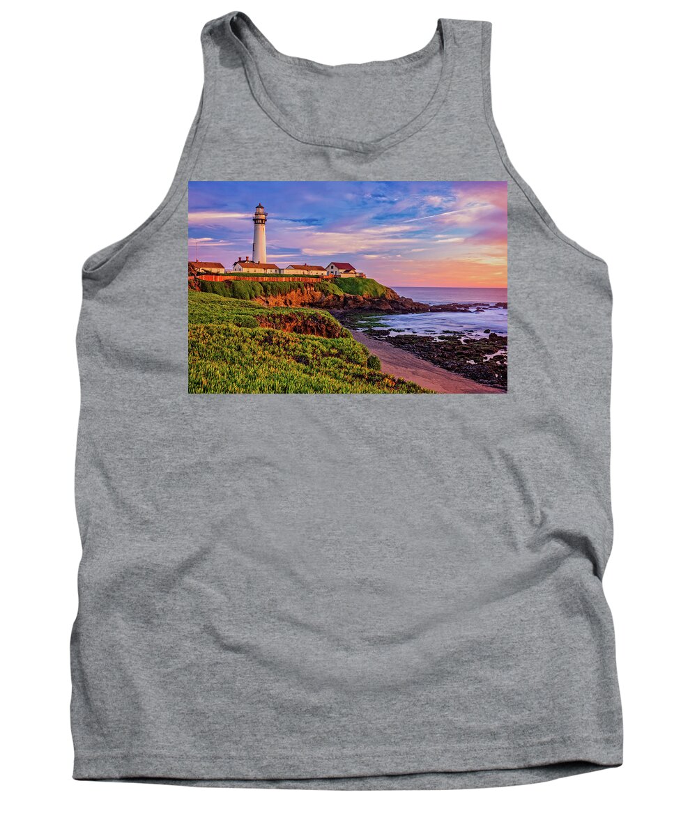 Beach Tank Top featuring the photograph The Light of Sunset by John Hight