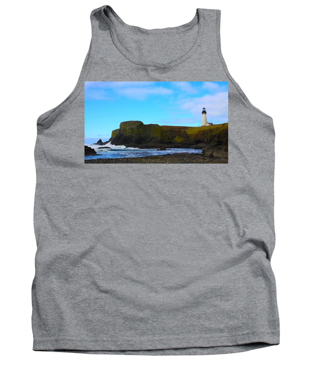 Lighthouse Tank Top featuring the photograph The Lighthouse by Steve McKinzie