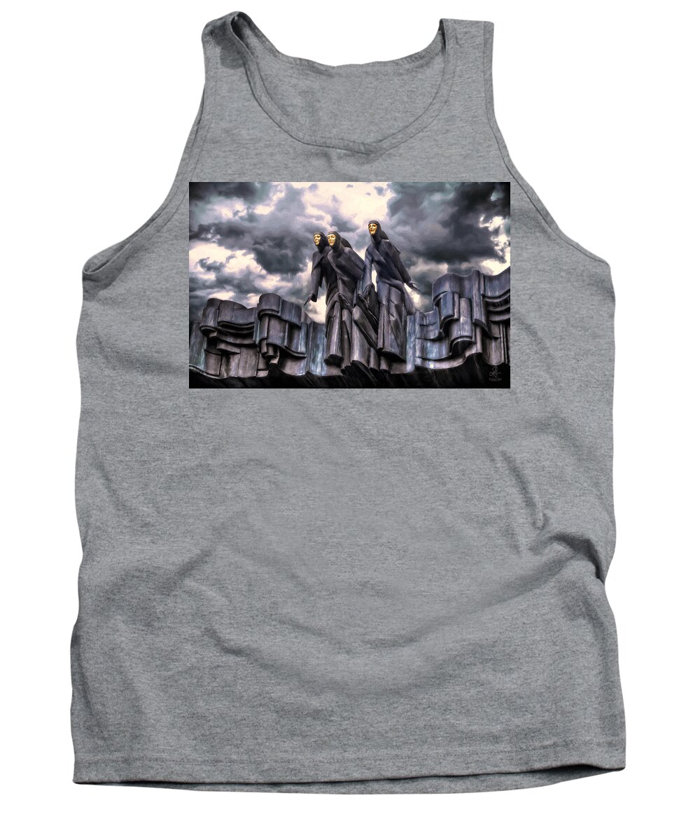 Muses Tank Top featuring the digital art The Muses by Pennie McCracken