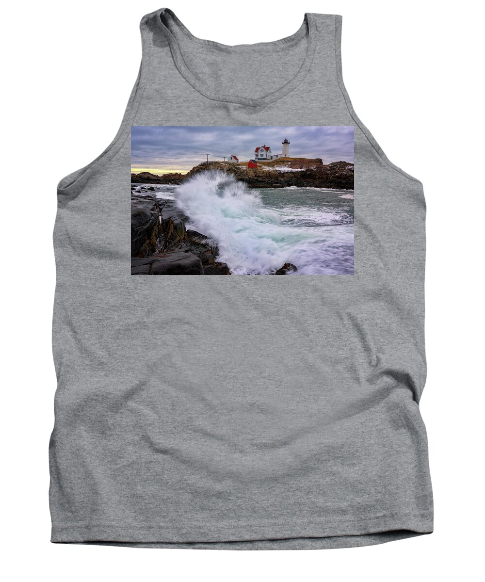 Maine Tank Top featuring the photograph The Nubble After A Storm by Rick Berk