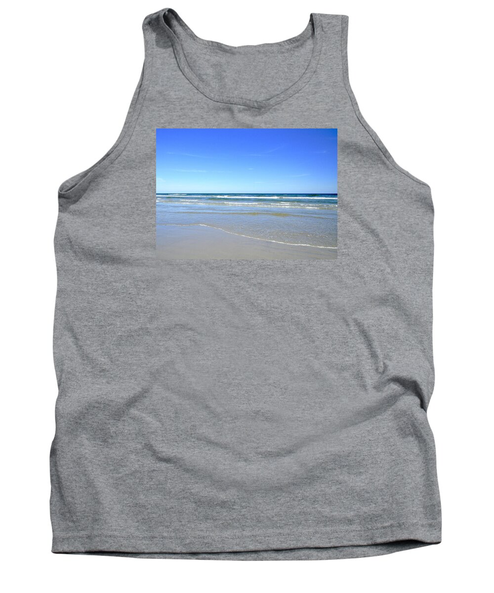 Serene Beach Print Tank Top featuring the photograph The Perfect Calm by Kristina Deane