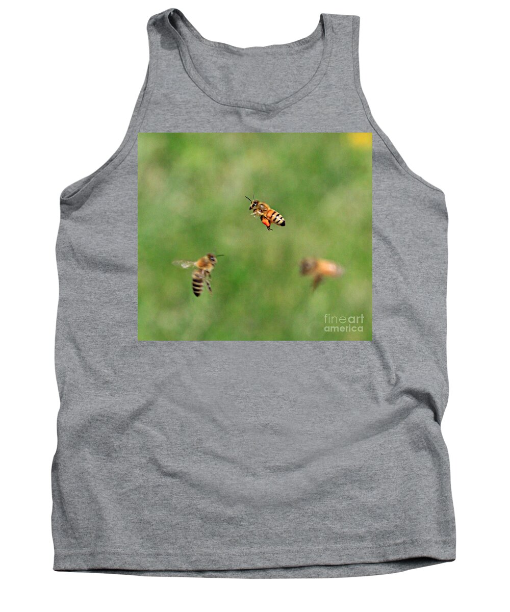 Bee Artwork For Sale Related Tags: Bee Artwork Tank Top featuring the photograph The Pollinater by Robert Pearson