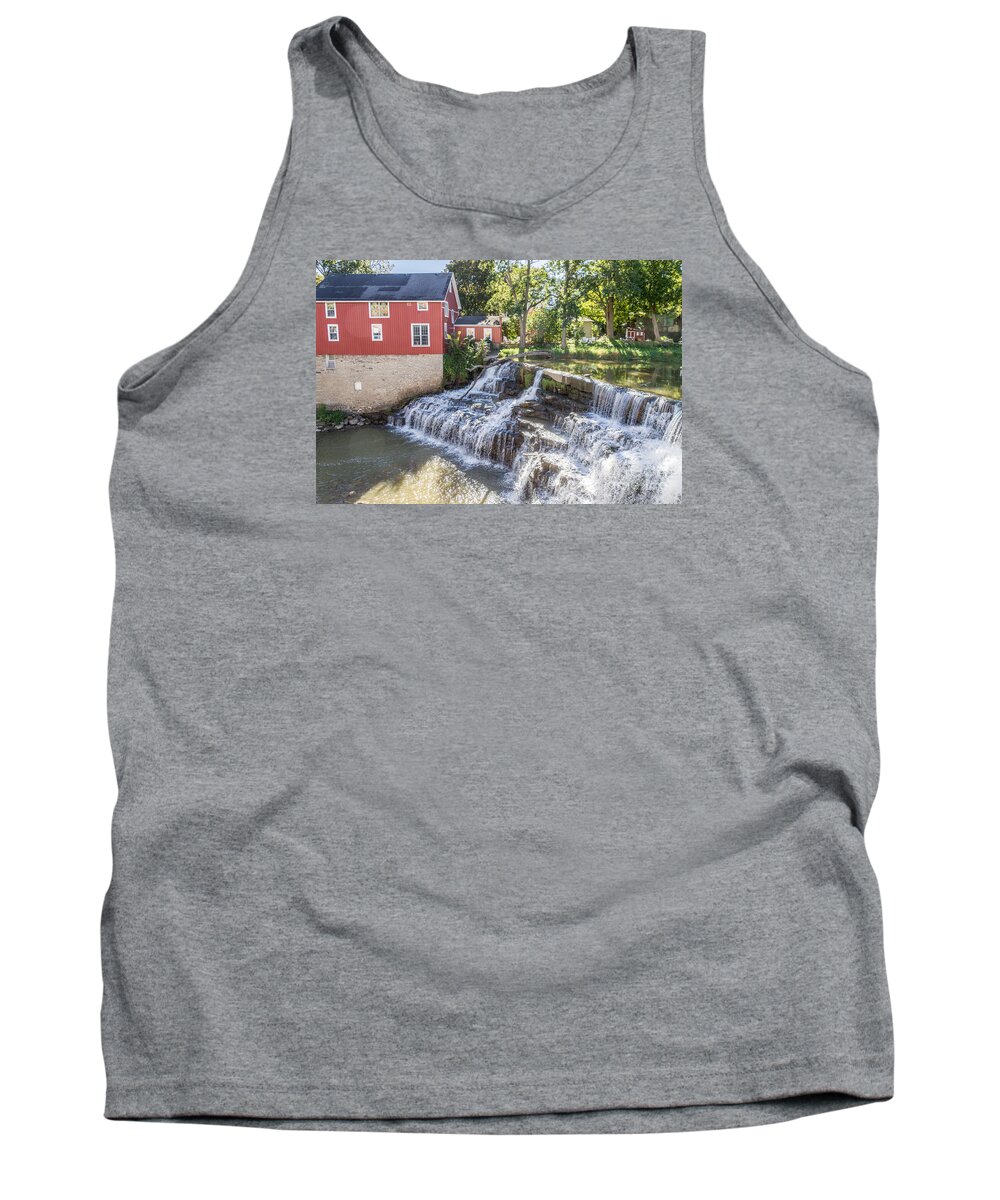 Honeoye Falls Tank Top featuring the photograph The Red Mill by William Norton