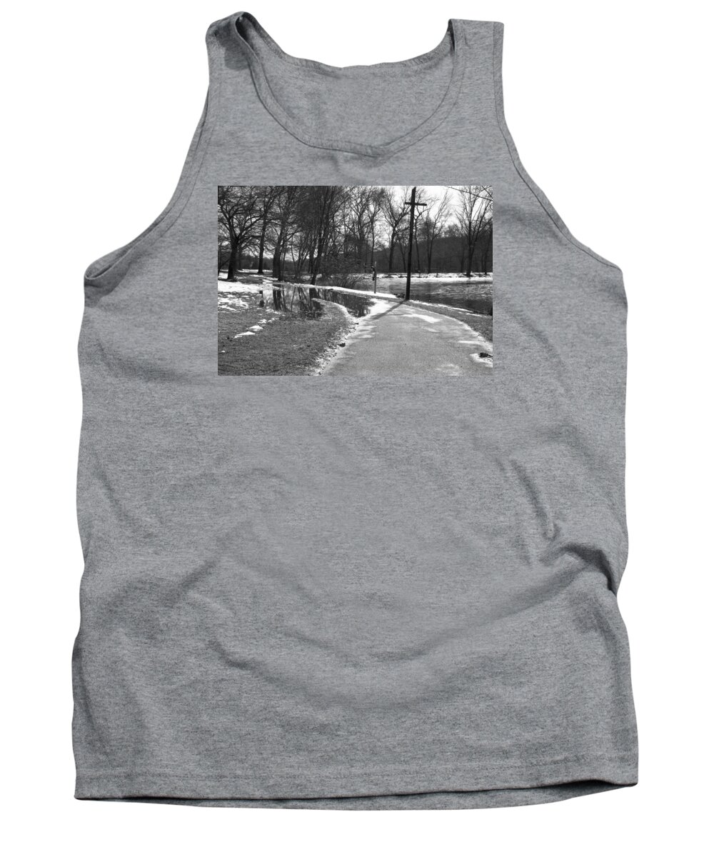 Road Tank Top featuring the painting The Road to Paradise by Jose Rojas