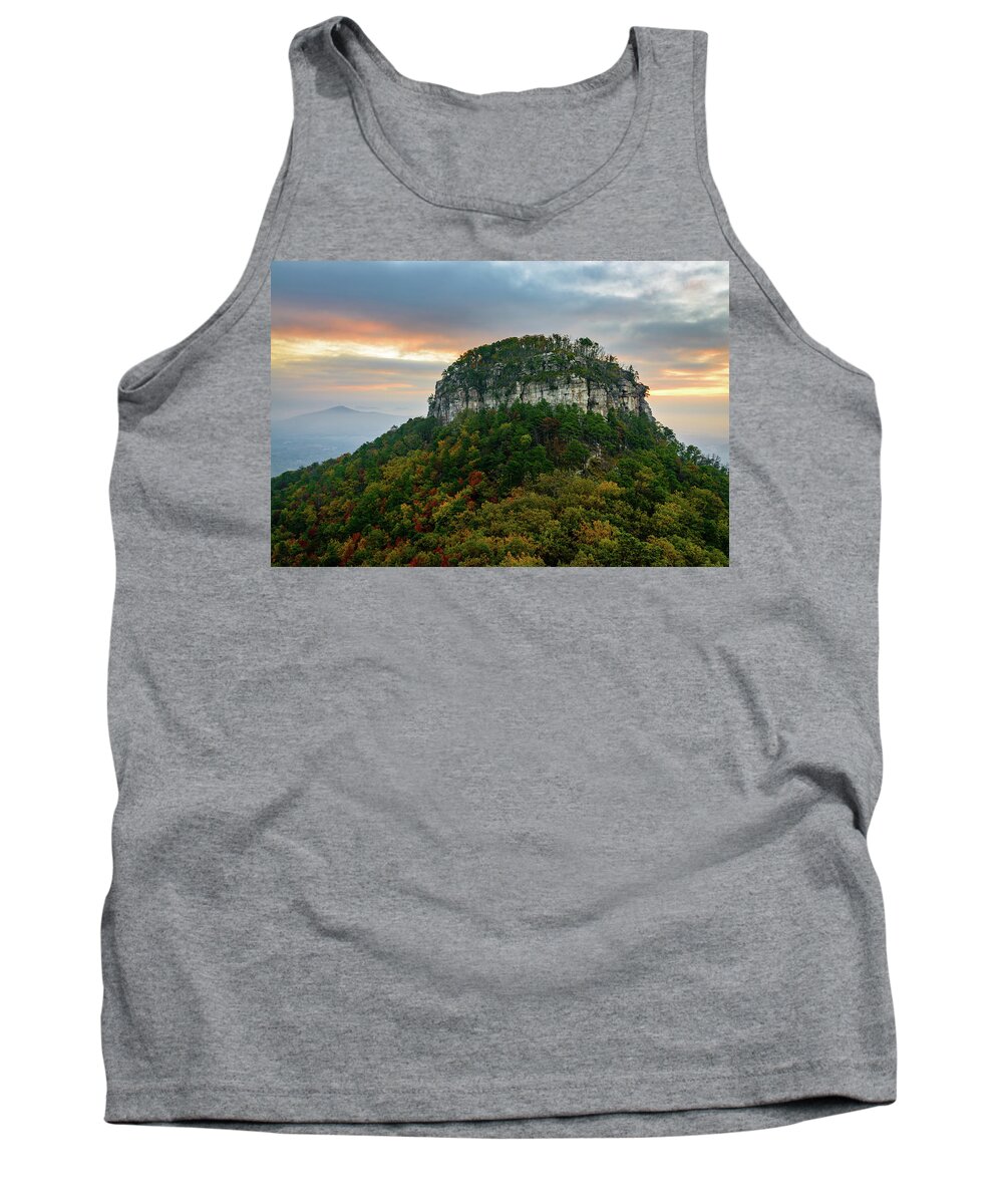 Fall Tank Top featuring the photograph The Rock by Michael Scott
