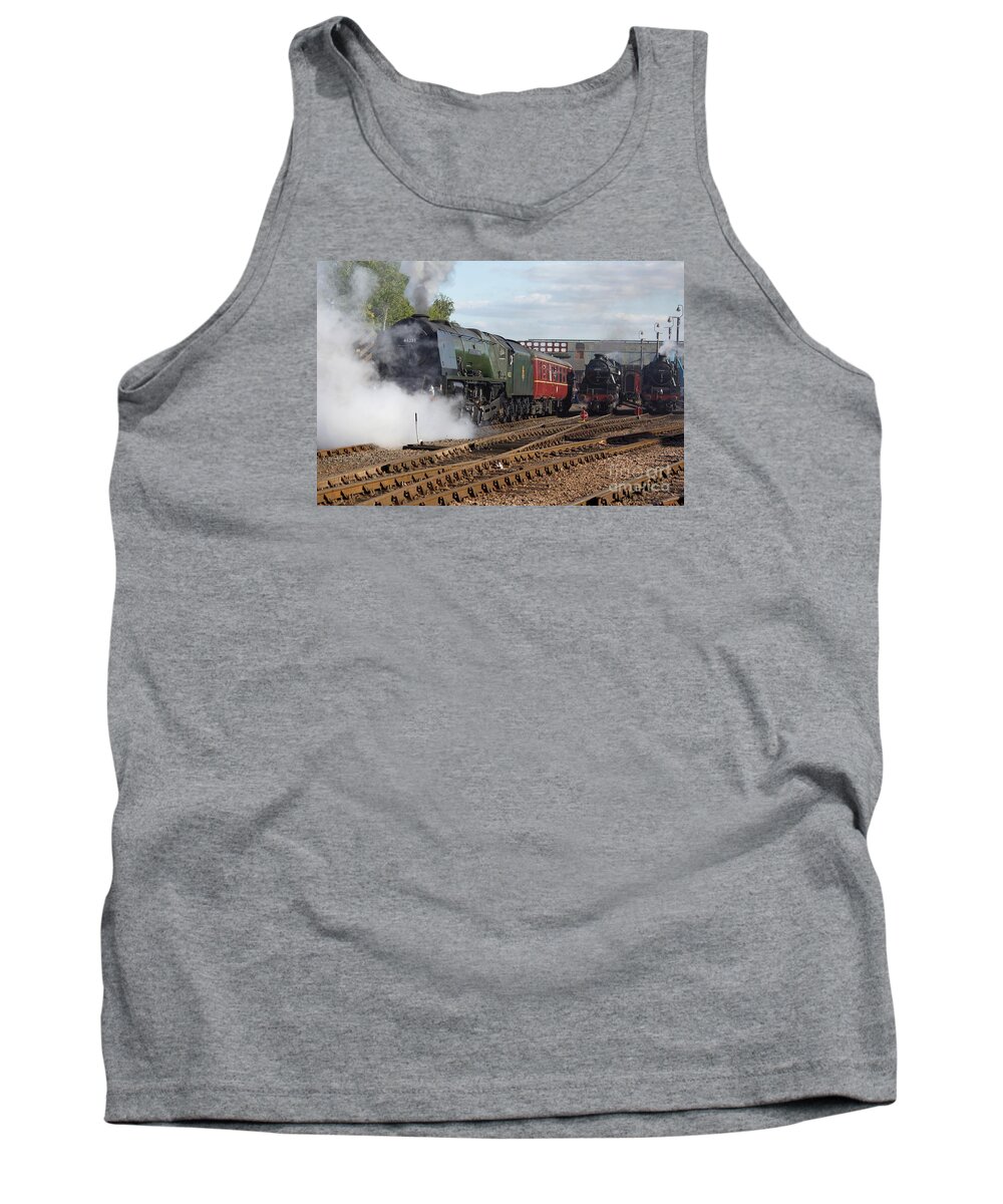 Steam Tank Top featuring the photograph The Steam Railway by David Birchall