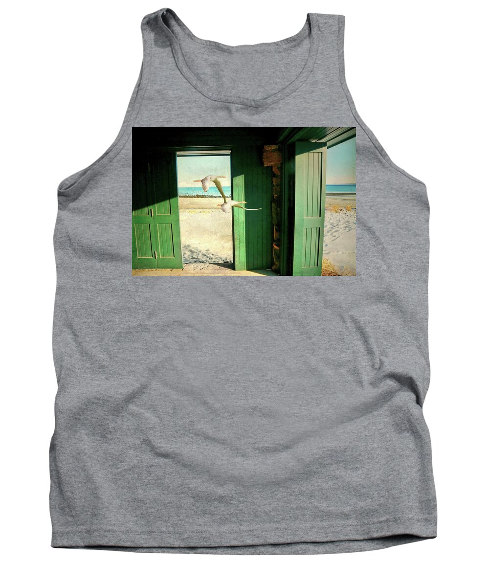 Nature Tank Top featuring the photograph The Thruway by Diana Angstadt