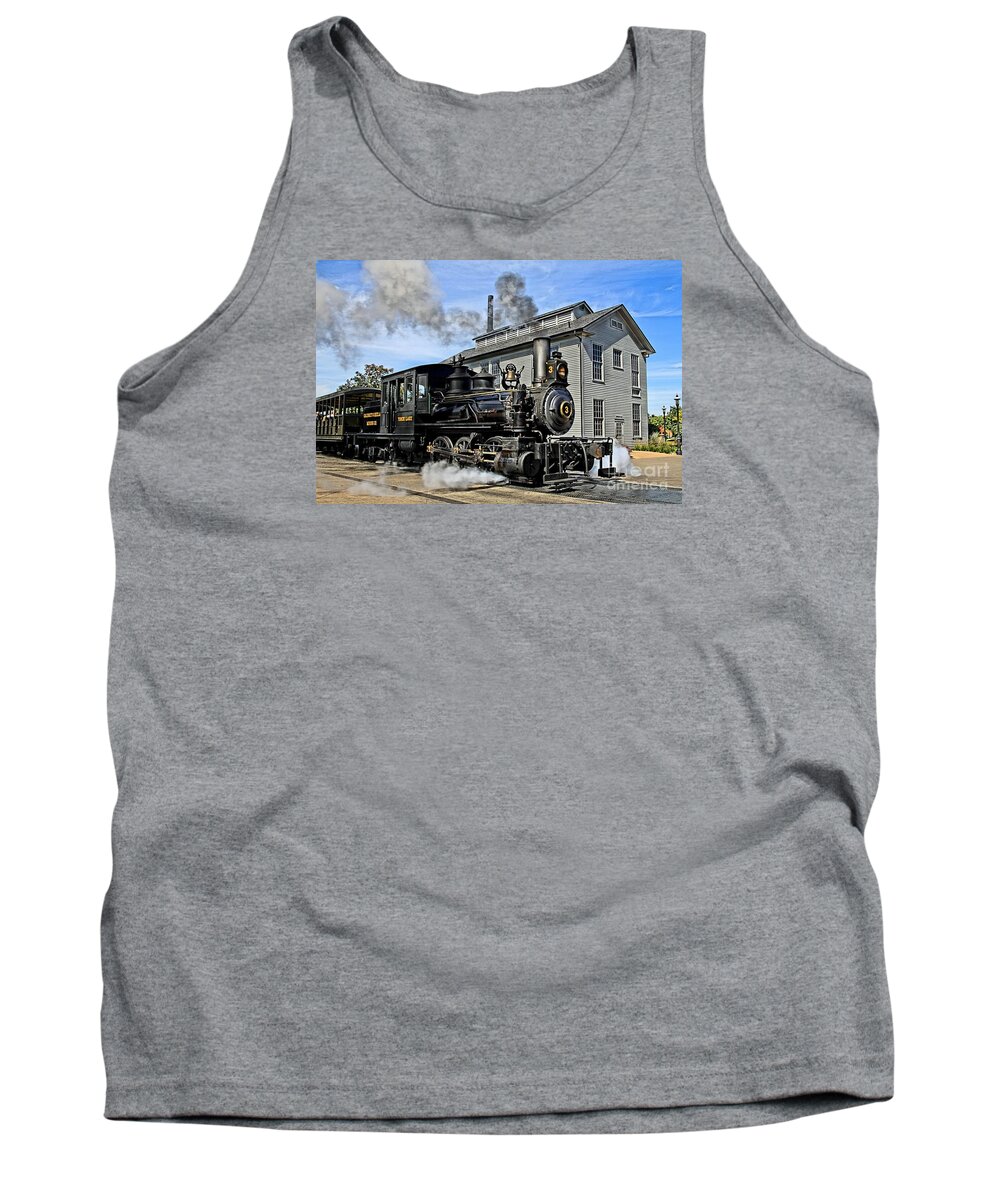 Train Tank Top featuring the photograph The Torch Lake by DJ Florek