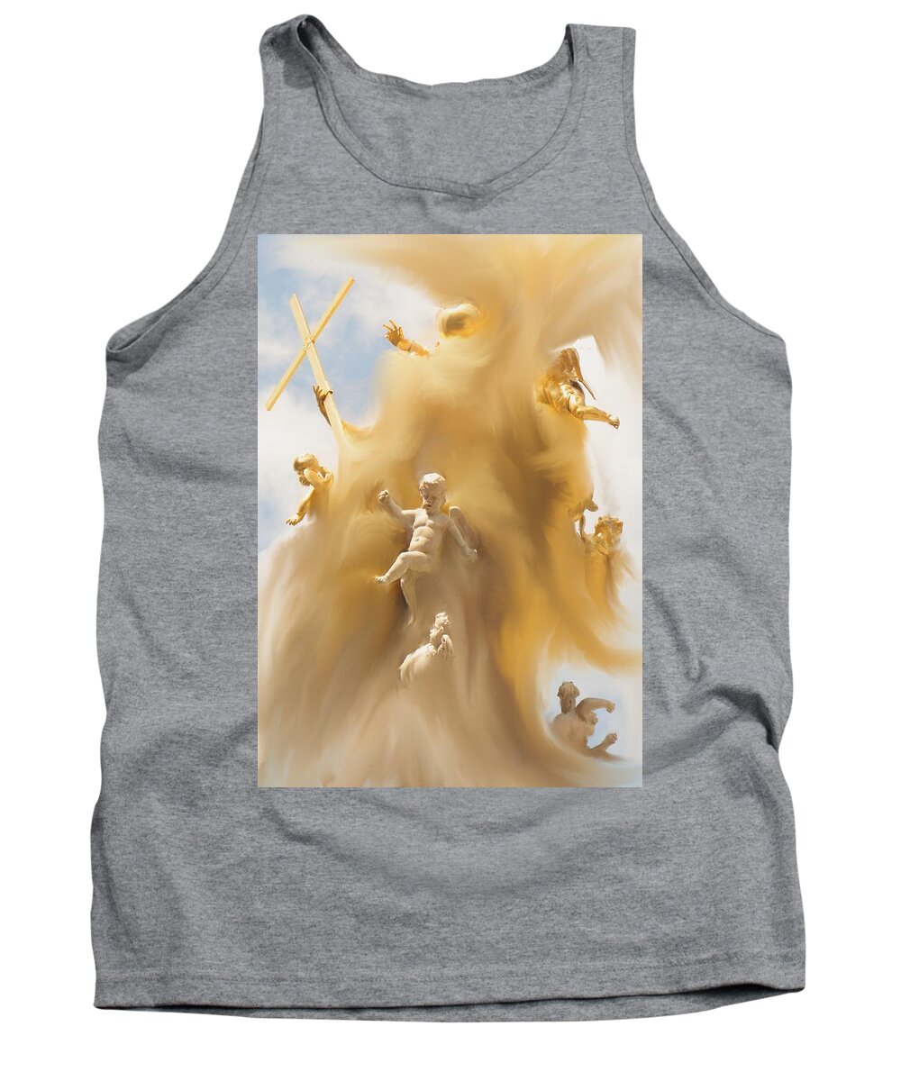 Religion Tank Top featuring the digital art The Whirlwind by Ian MacDonald