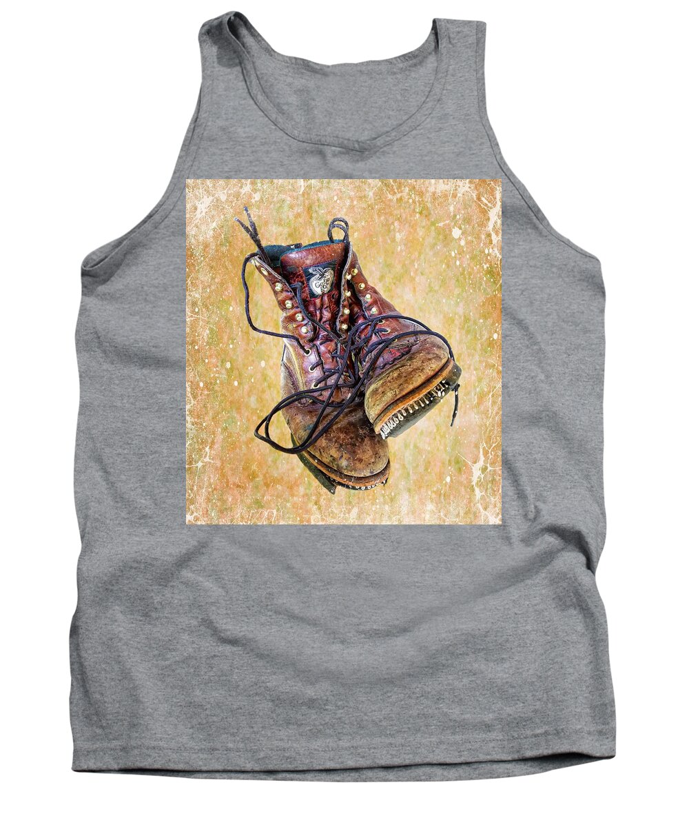 Boots Tank Top featuring the photograph These Boots Are Made For Working by Joe Duket