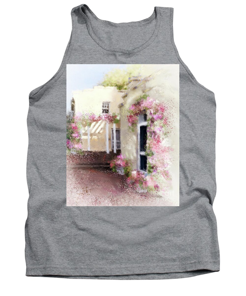Spring Tank Top featuring the digital art Those Fresh Spring Mornings by Lois Bryan