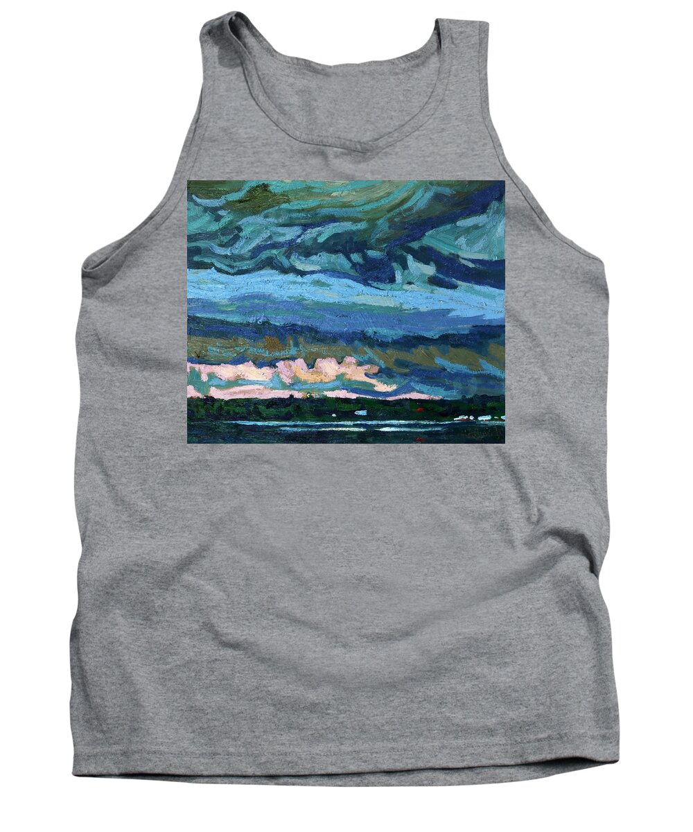 1950 Tank Top featuring the painting Thunder Cloud by Phil Chadwick