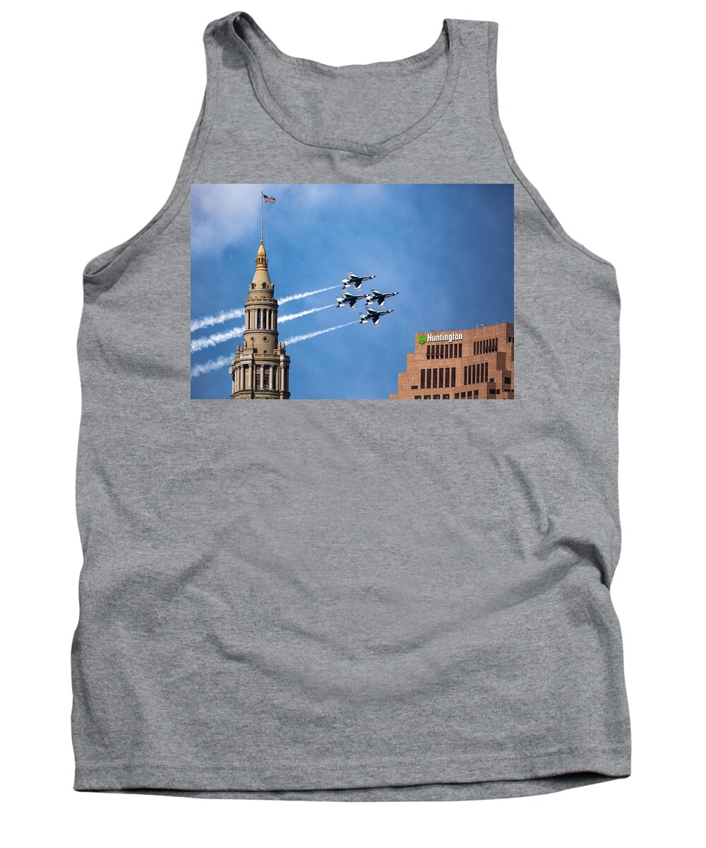 Cleveland Tank Top featuring the photograph Thunderbirds in Cleveland by Dale Kincaid