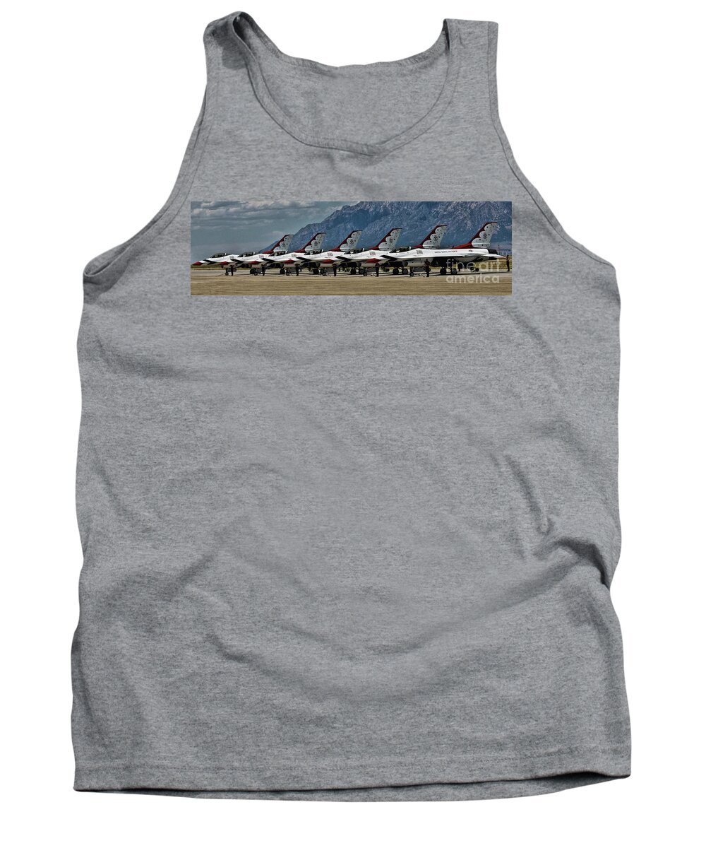Usaf Tank Top featuring the photograph Thunderbirds Ready by Richard Lynch