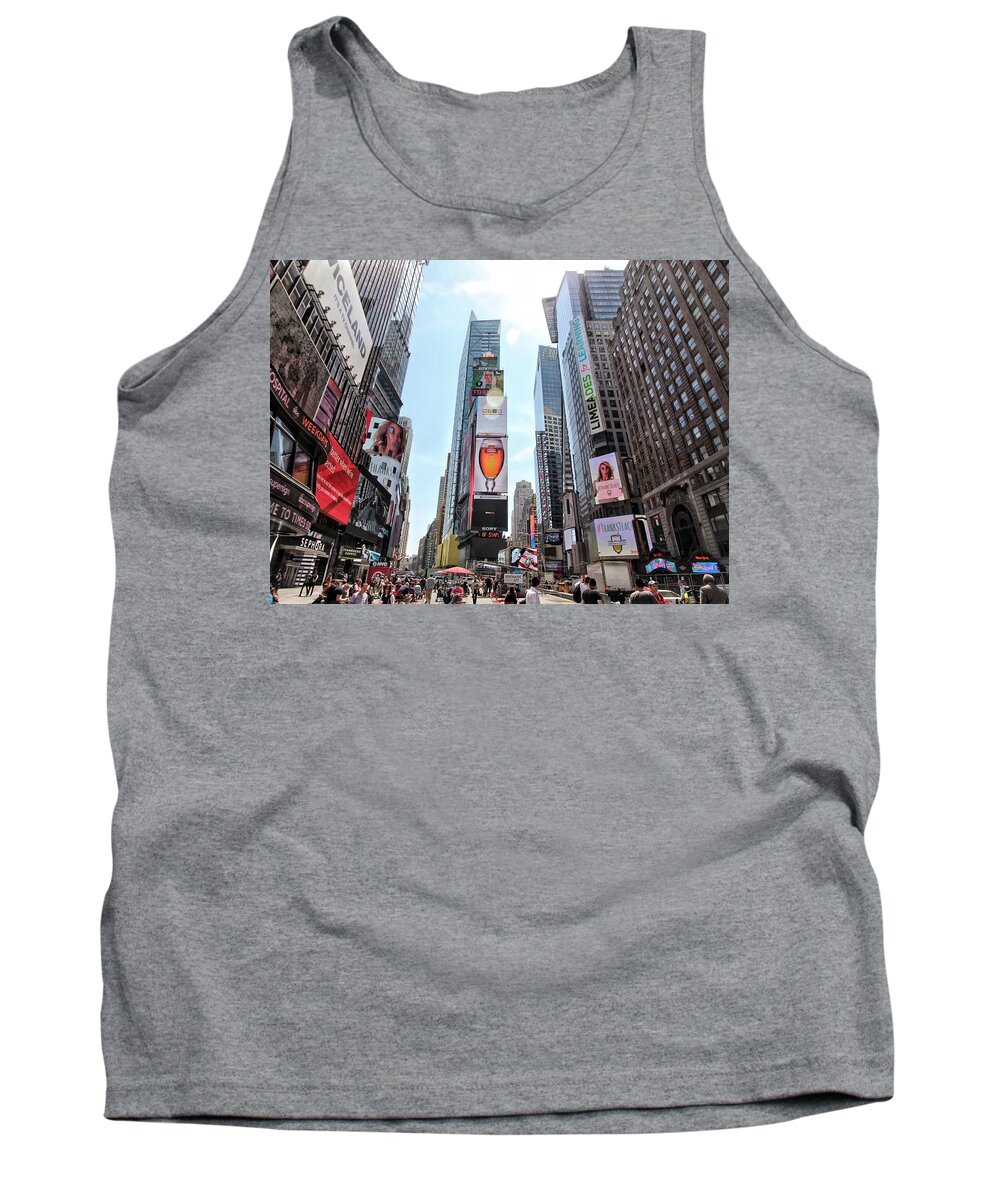 Times Square Tank Top featuring the photograph Times Square by Jackson Pearson