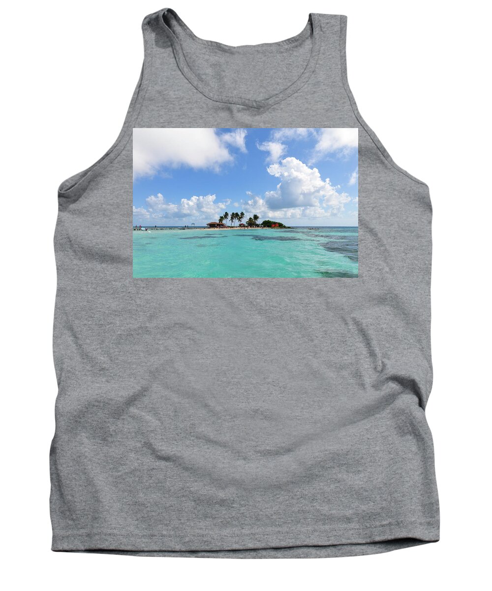 Belize Tank Top featuring the photograph Tiny Island by Joel Thai