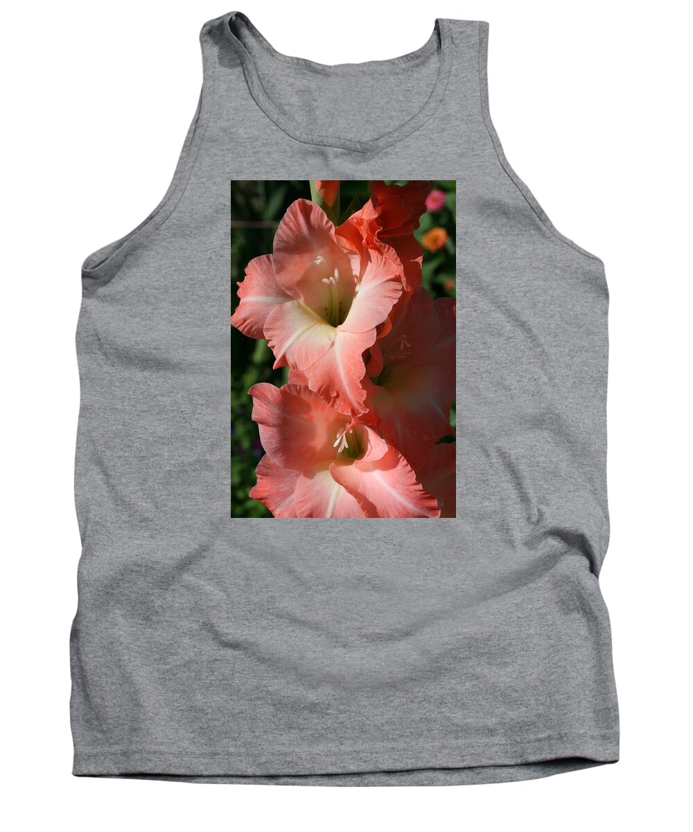 Gladiolus Tank Top featuring the photograph Tiny Ruffles Gladiolus by Tammy Pool