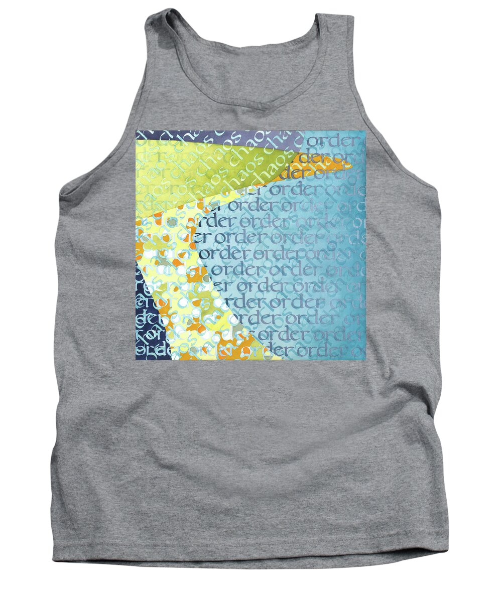 Lettering Art Tank Top featuring the painting To and Fro by Sid Freeman