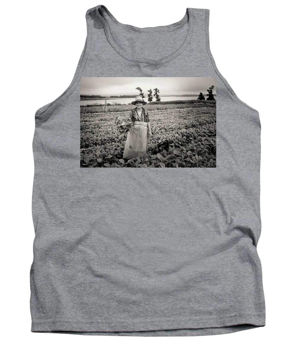 Cuba Tank Top featuring the photograph Tobacco Farm by Mary Buck