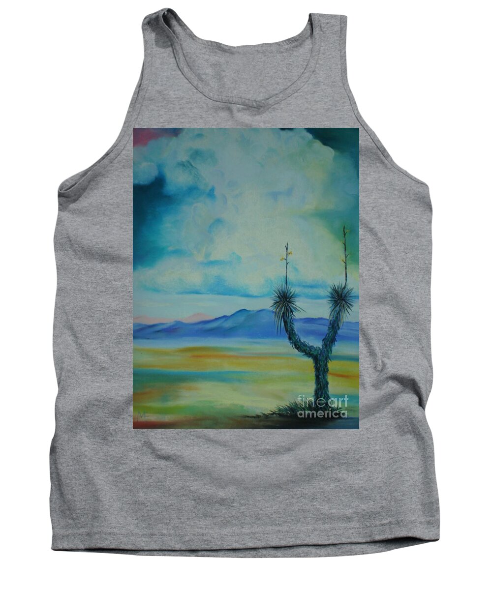 Arizona Tank Top featuring the pastel Tombstone by Melinda Etzold