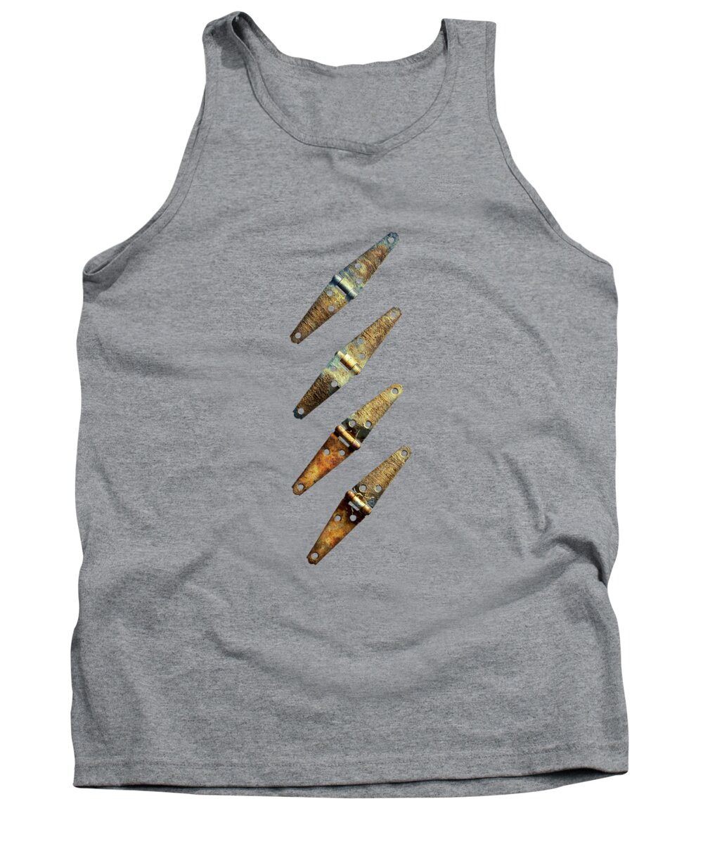 Art Tank Top featuring the photograph Tools On Wood 45 BW by YoPedro