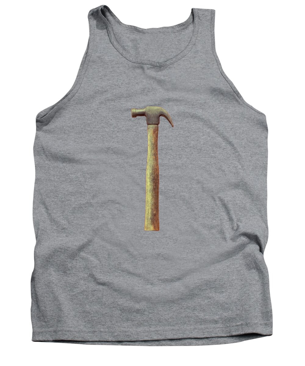 Art Tank Top featuring the photograph Tools On Wood 53 on BW by YoPedro