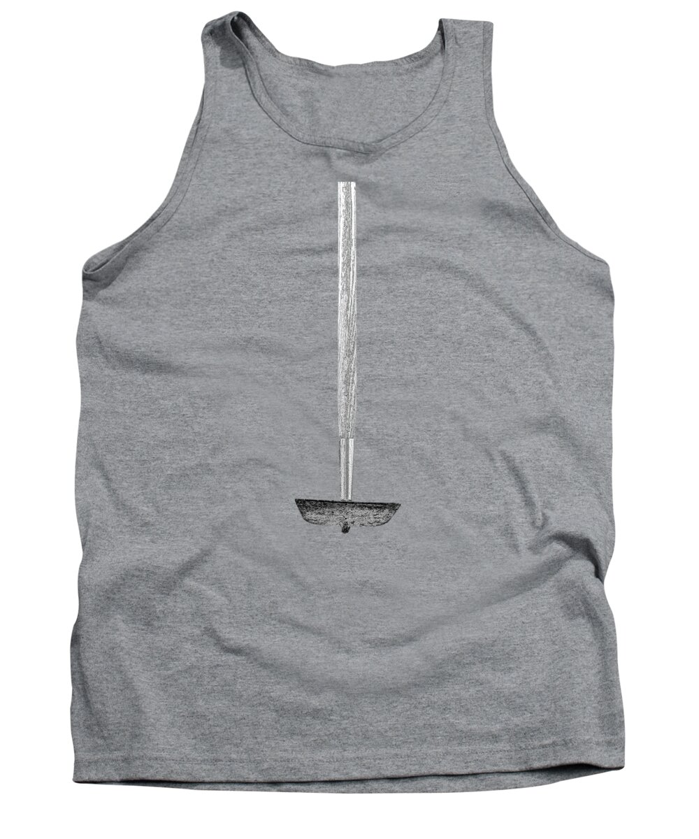 Art Tank Top featuring the photograph Tools On Wood 55 in BW by YoPedro