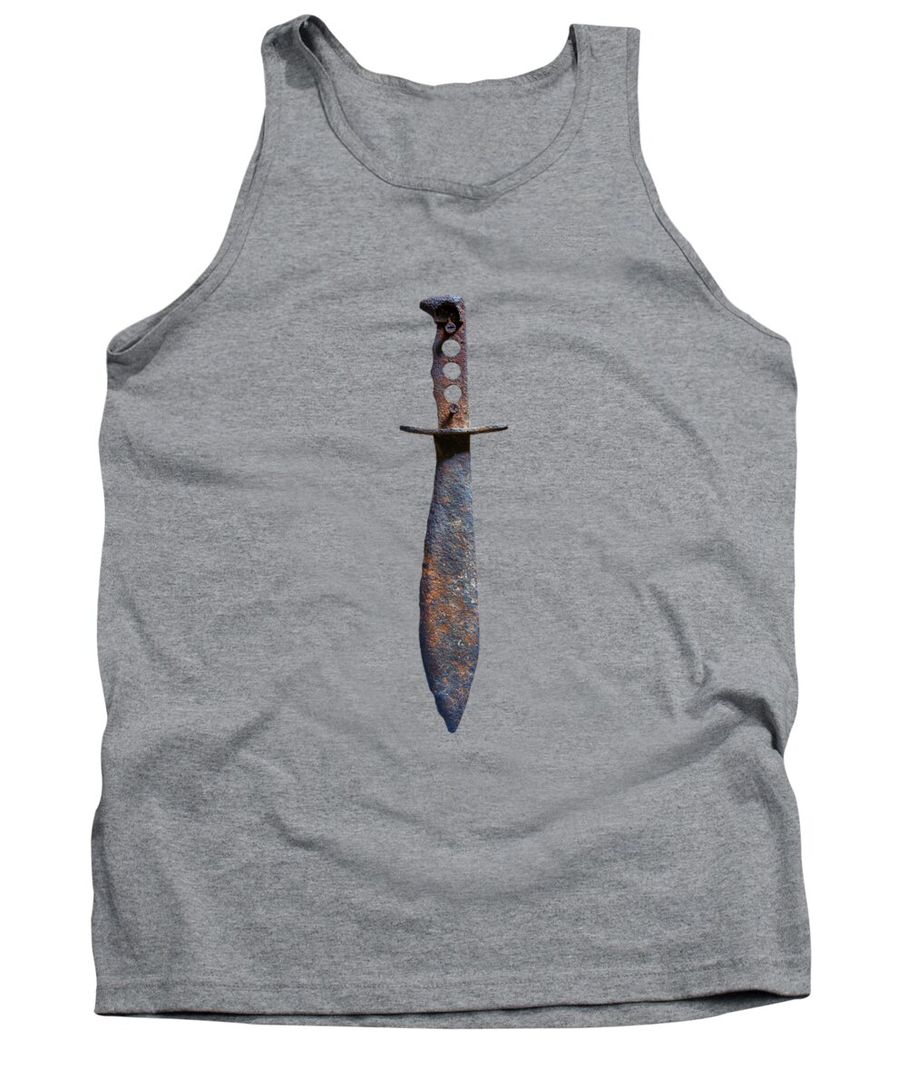 Antique Tank Top featuring the photograph Tools On Wood 75 by YoPedro