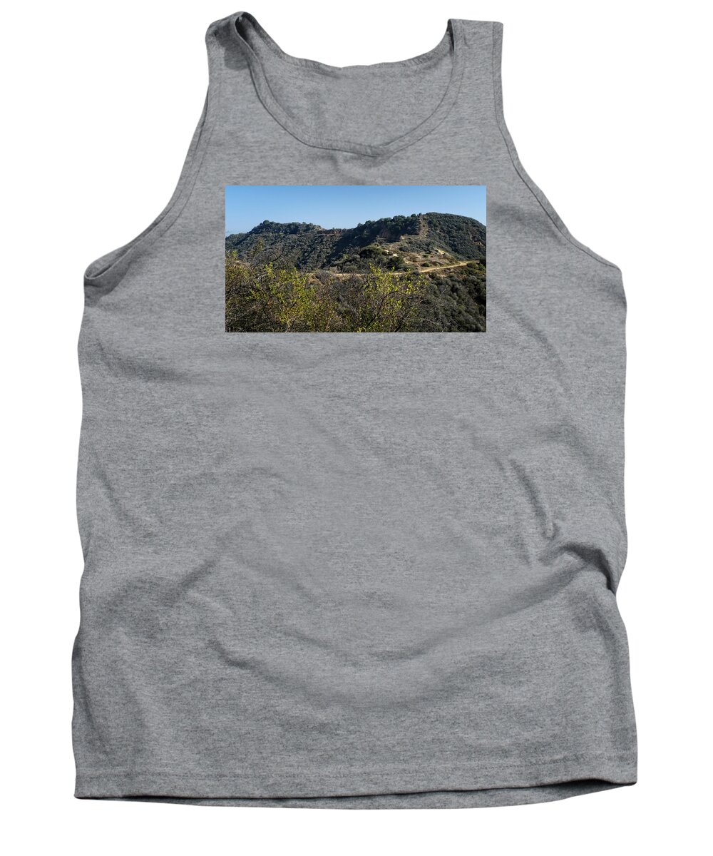 Trail Tank Top featuring the photograph Topanga Canyon Trail by George Taylor
