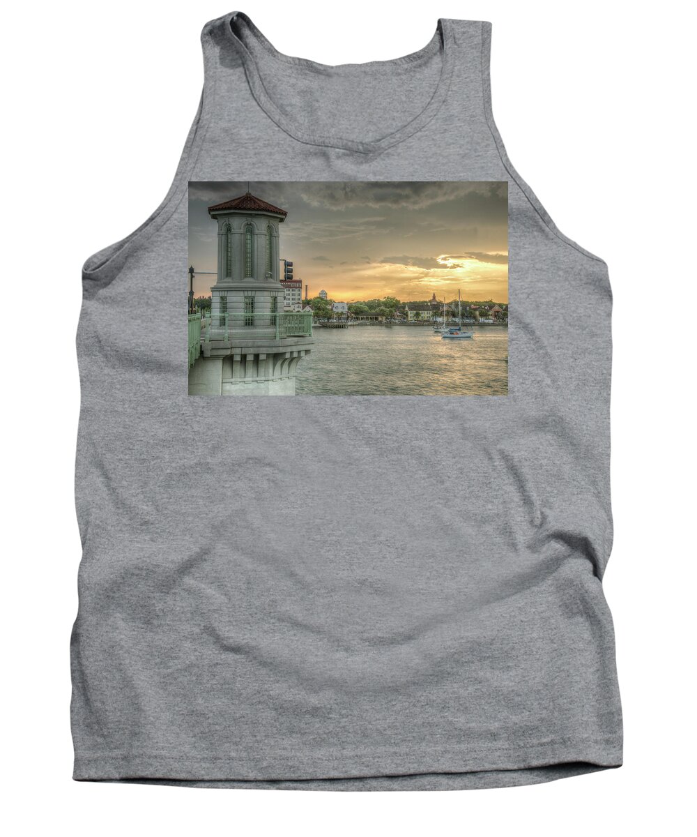 St. Augustine Tank Top featuring the photograph Tower Sunset by Joseph Desiderio