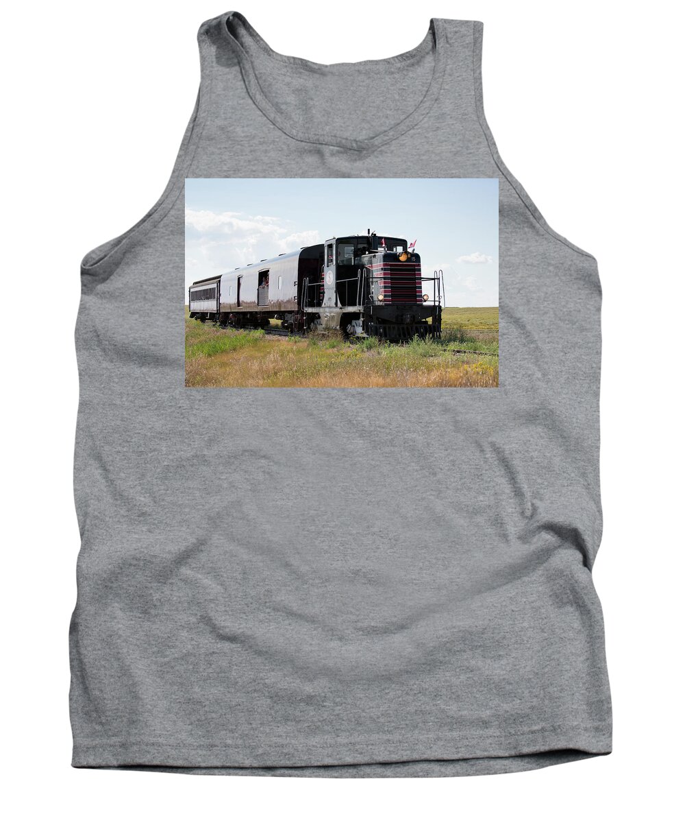 Car Tank Top featuring the photograph Train Tour by David Buhler