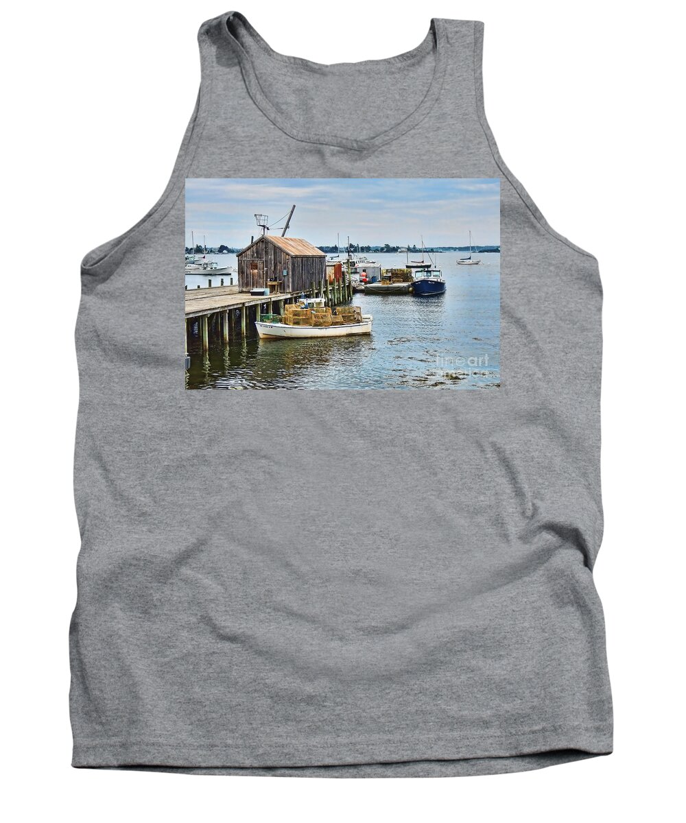 Lobster Boat Tank Top featuring the photograph Trapped by Patrick Fennell
