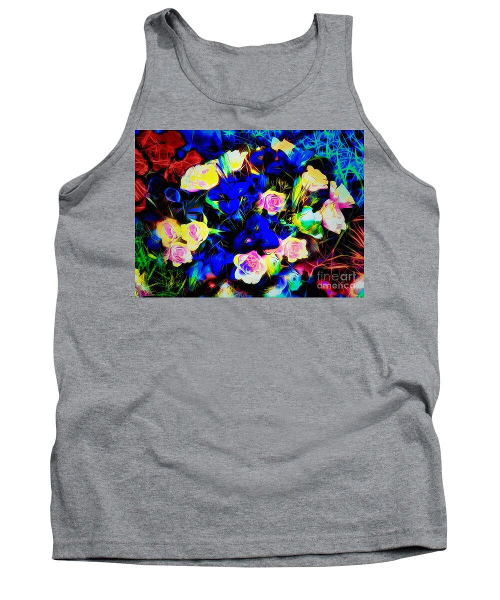 Flowers Tank Top featuring the photograph Trifolium With Roses by Jack Torcello