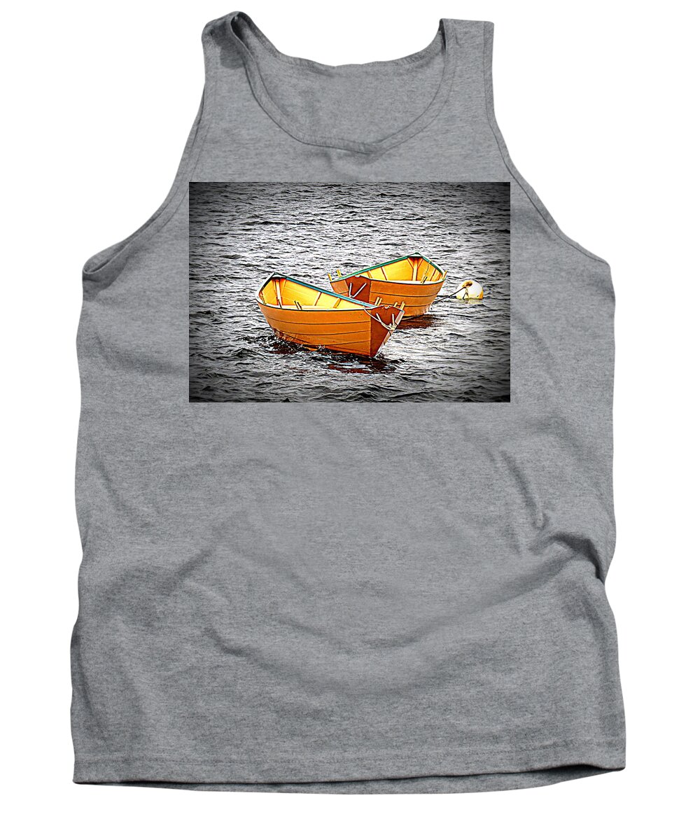 Two Dories Tank Top featuring the photograph Two Dories by Suzanne DeGeorge