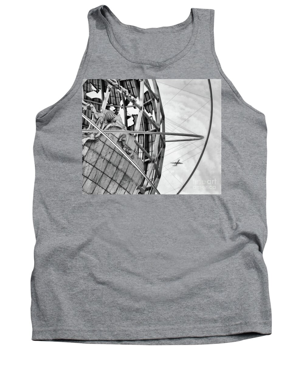 World's Fair Tank Top featuring the photograph Unisphere 1964 World's Fair Queens NY by Chuck Kuhn