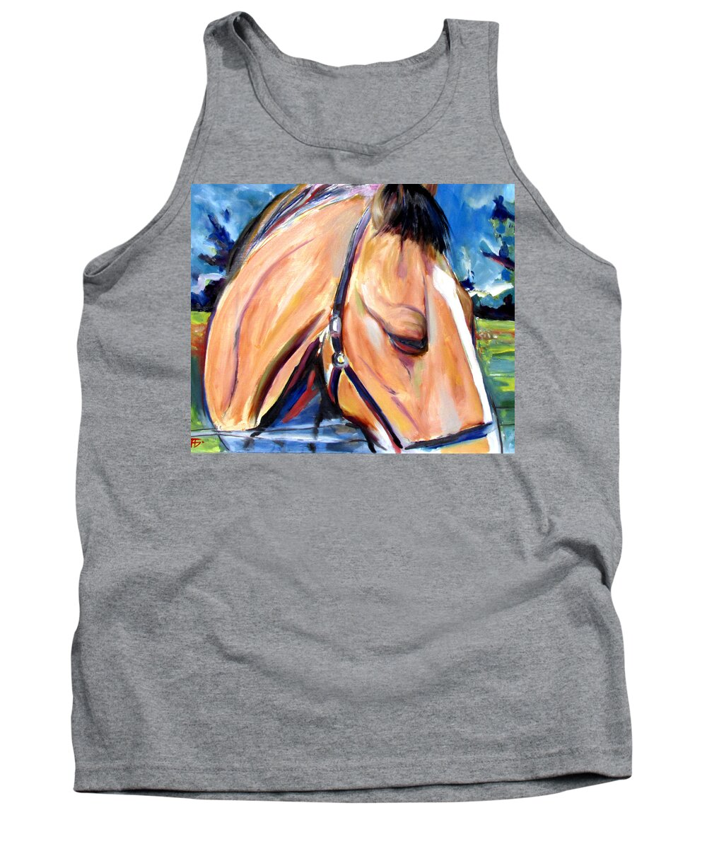 Horse Tank Top featuring the painting Unknown Potential by John Gholson