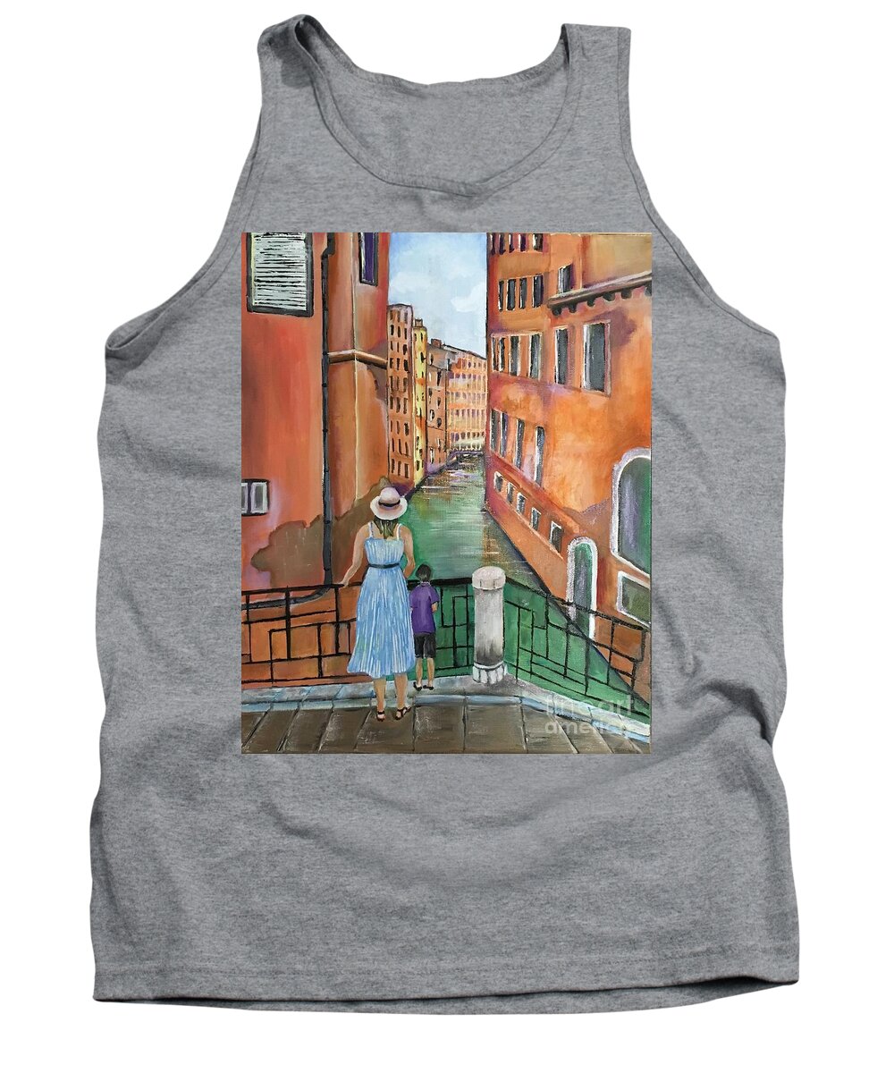 Venice Tank Top featuring the painting Venice by Maria Karlosak