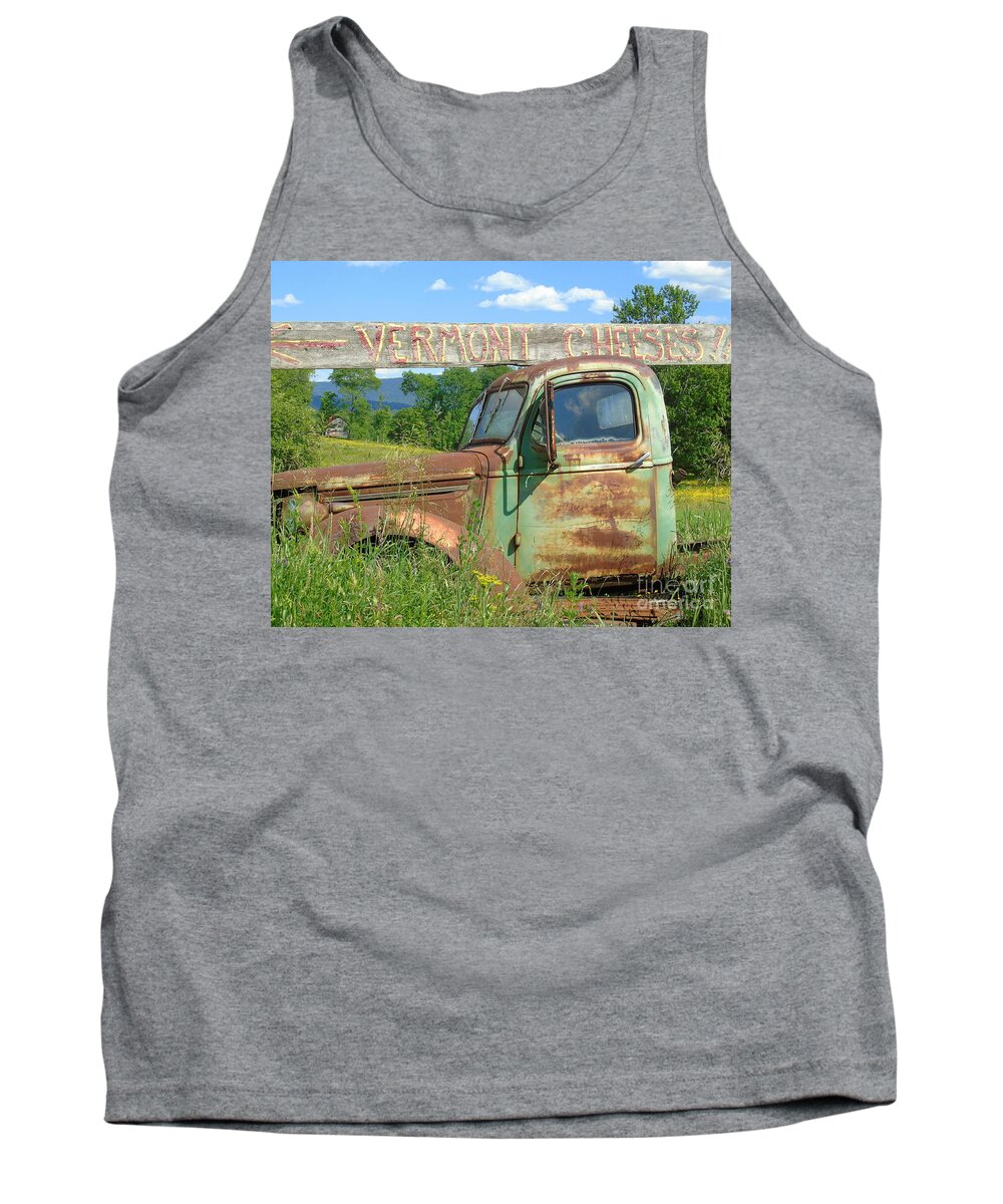 Klunker Tank Top featuring the photograph Vermont Cheese by Susan Lafleur