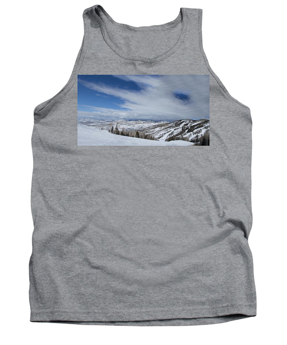 Mountain Tank Top featuring the photograph View From the Slope by Sean Allen