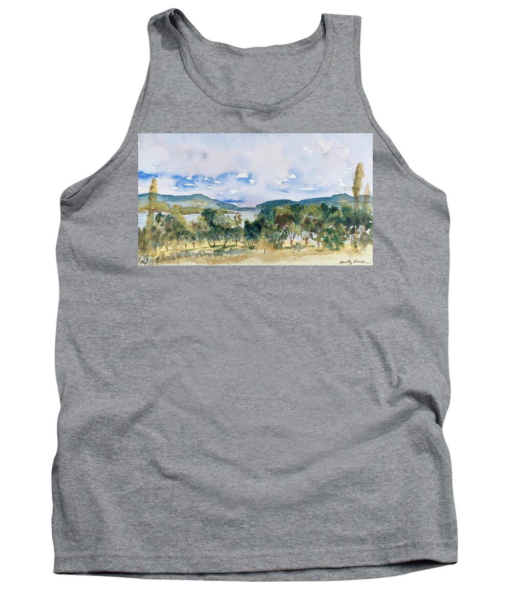 Australia Tank Top featuring the painting View of D'Entrecasteaux Channel from Birchs Bay, Tasmania by Dorothy Darden
