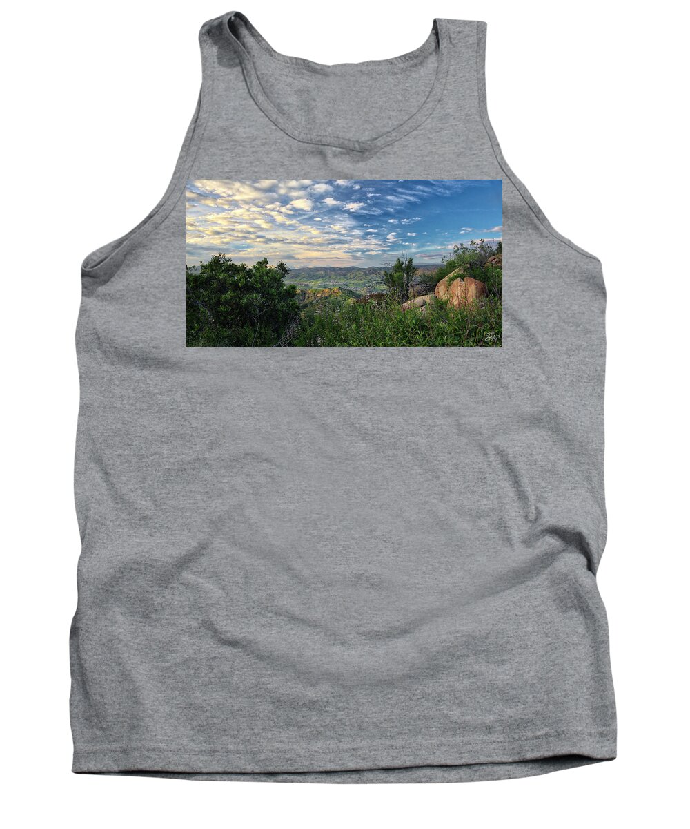 Simi Valley Tank Top featuring the photograph View Of Simi Valley by Endre Balogh